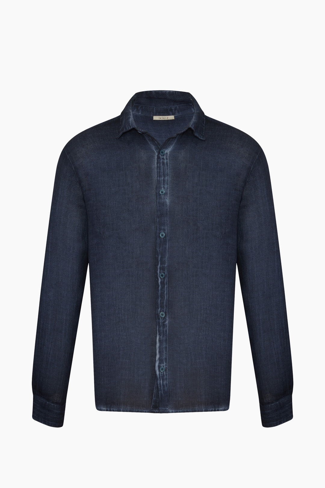 Men's Linen Navy Shirt