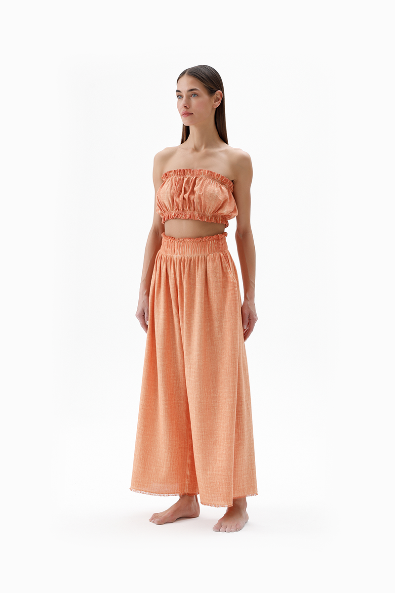 Breezy Palazzo Pants Orange - House of Tinks