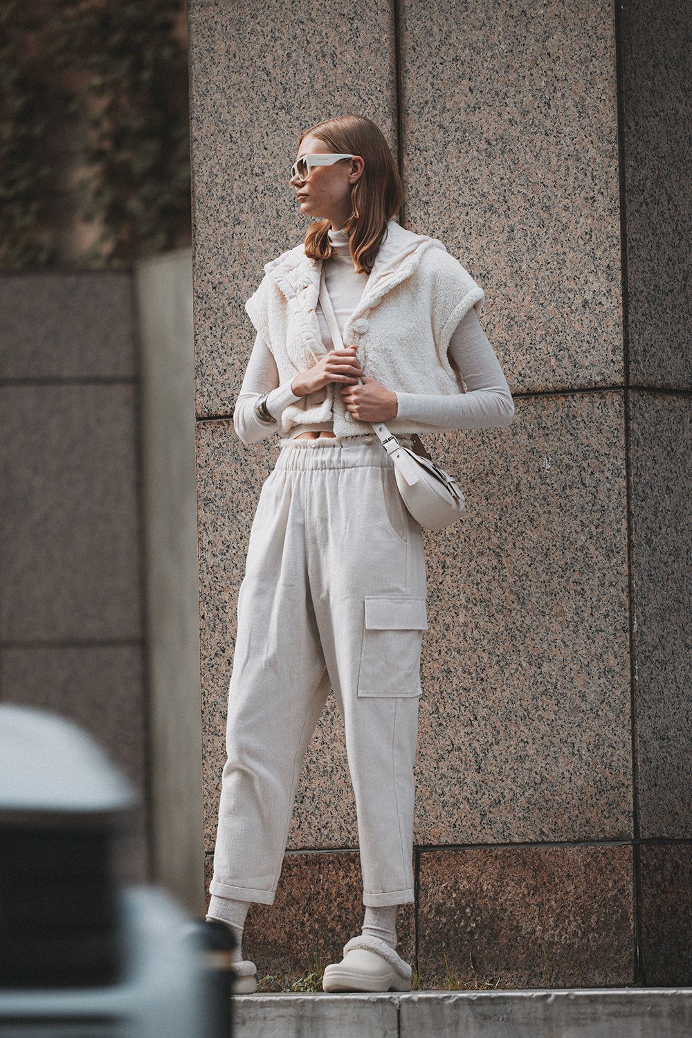Sherpa Crop Waistcoat