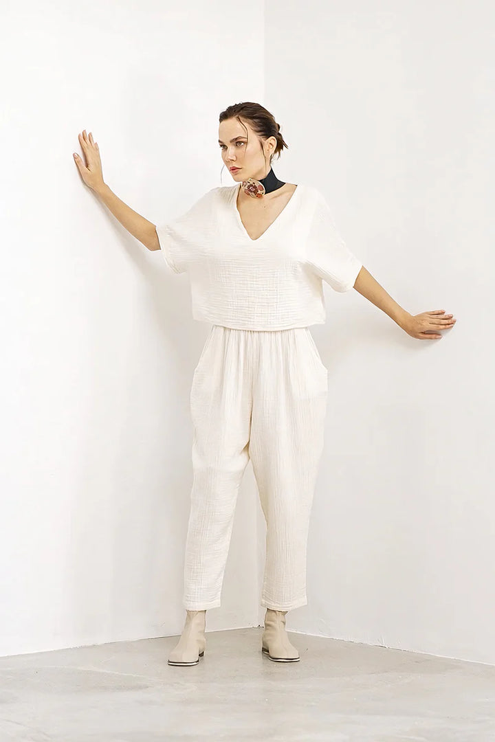 Crinkle Slouchy Pants