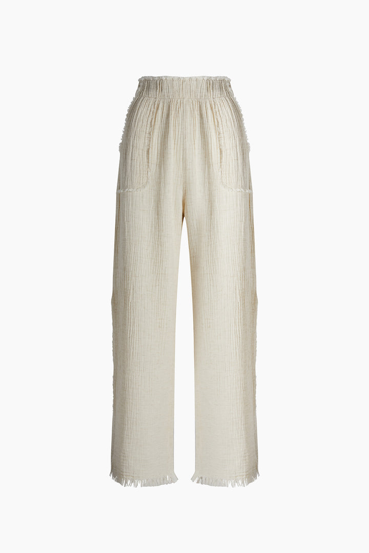 Crinkle Slit Pants