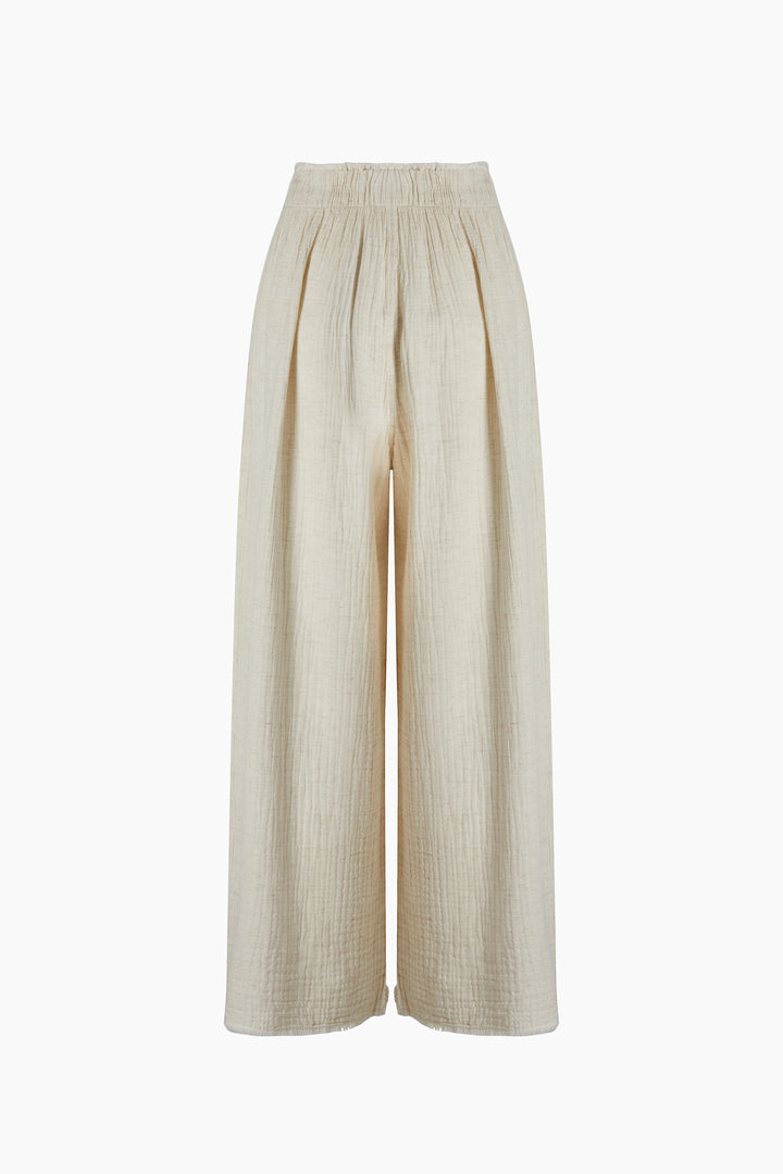 Crinkle Palazzo Pants