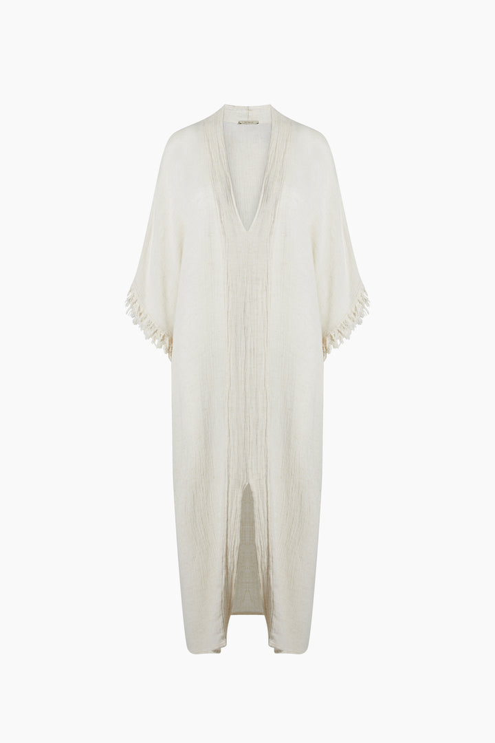 Crinkle Linen Kaftan