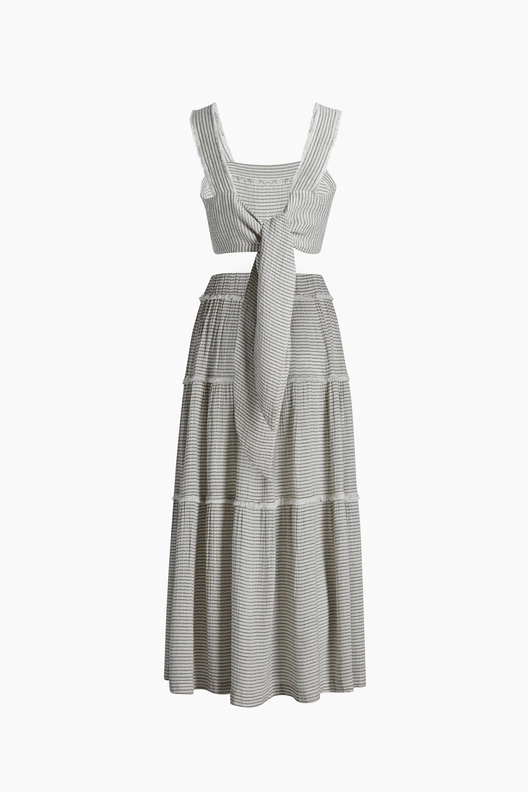 Striped Lyocell Skirt Set