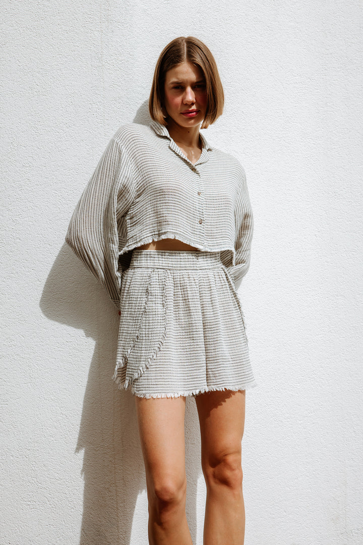 Striped Lyocell Shirt