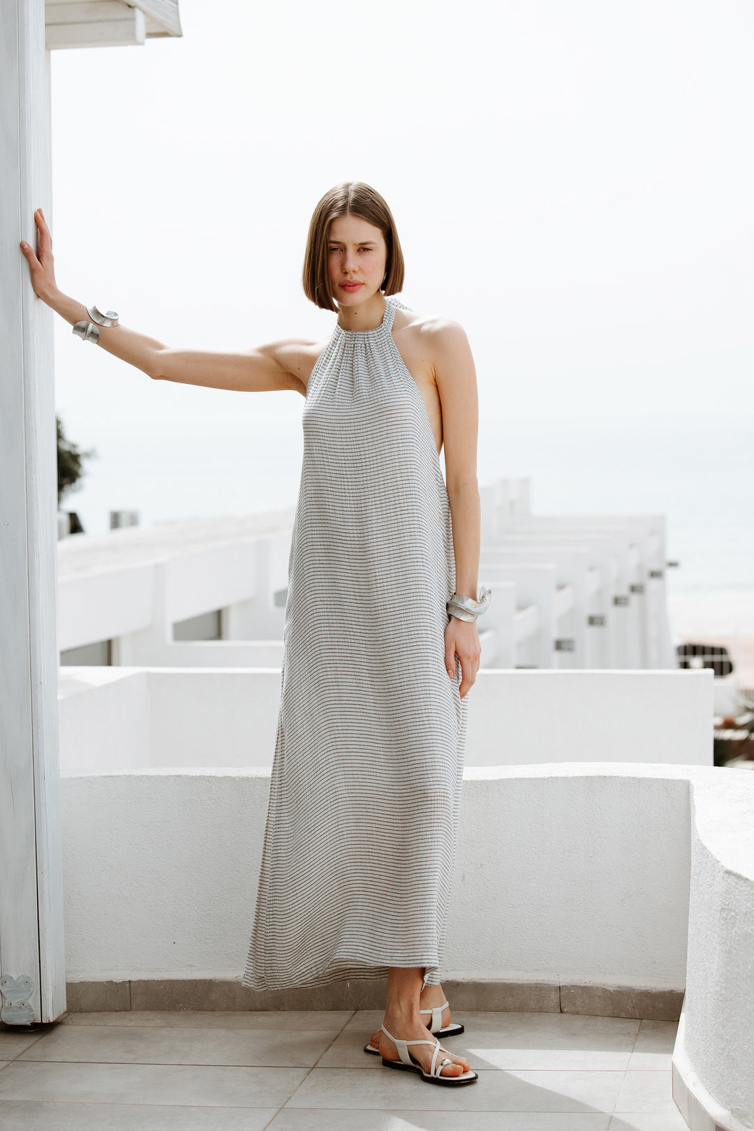 Striped Lyocell Dress