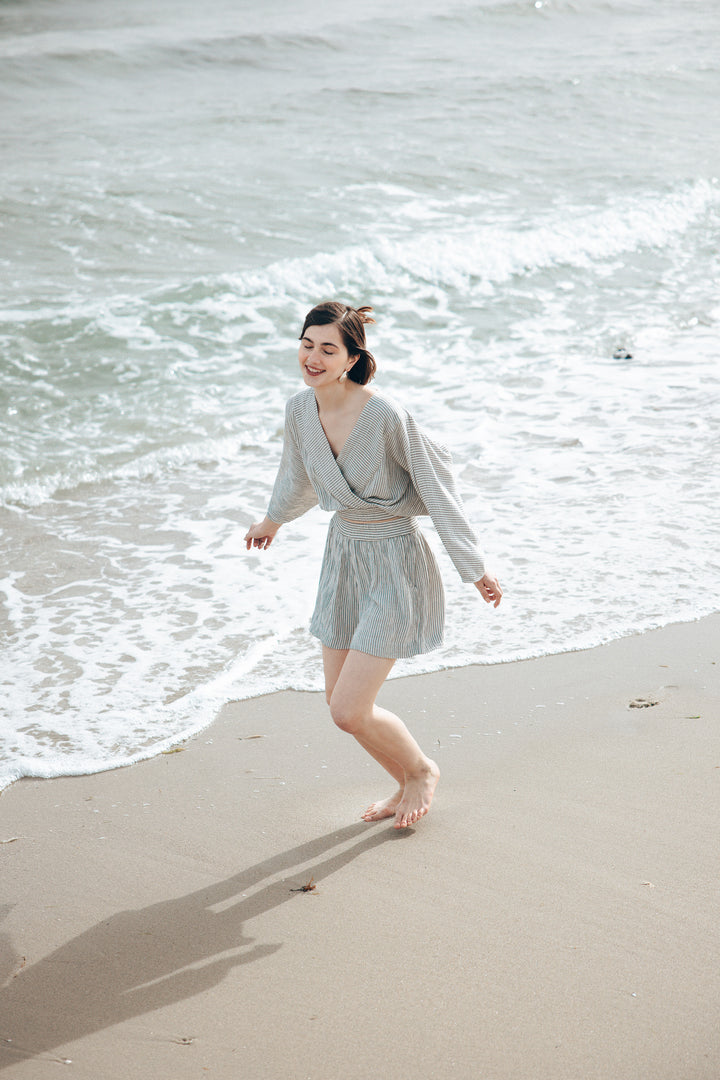 Striped Linen Blouse