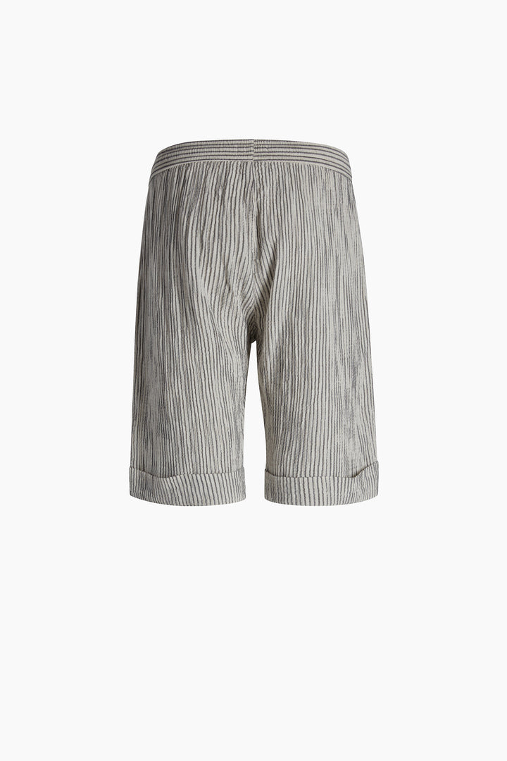 Men's Striped Linen Short