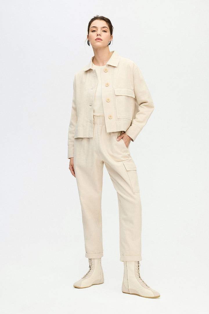 Herringbone Cargo Pants