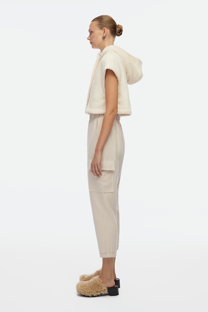 Sherpa Crop Waistcoat