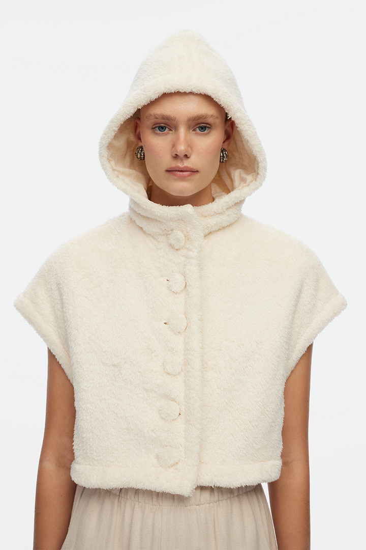 Sherpa Crop Waistcoat