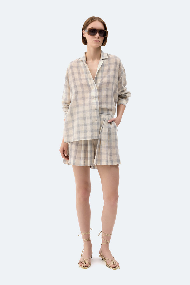 Grey Plaid Shirt