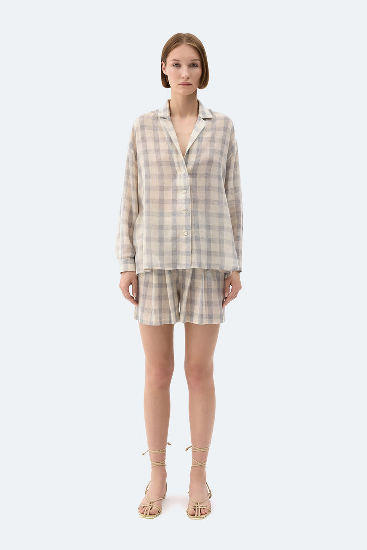 Grey Plaid Shirt