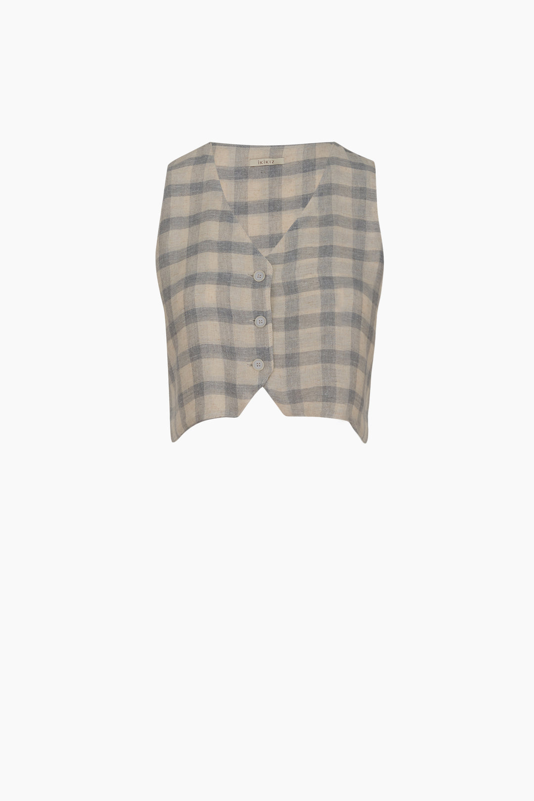 Grey Plaid Waistcoat