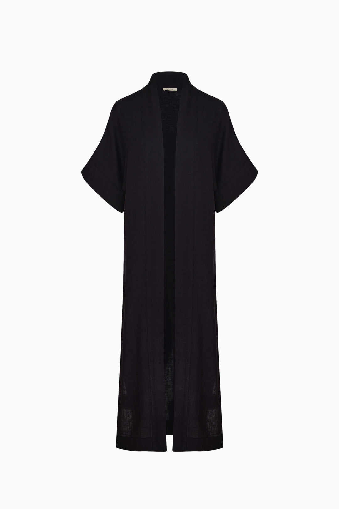 Black Linen Kimono