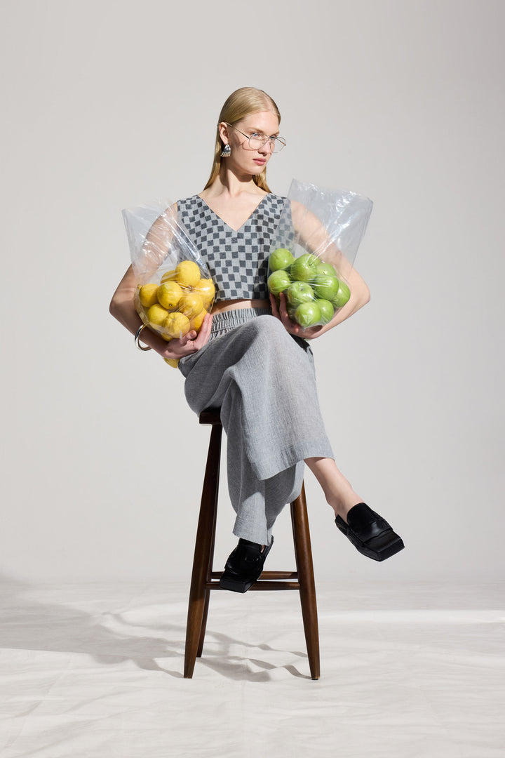 Gray Linen Pants