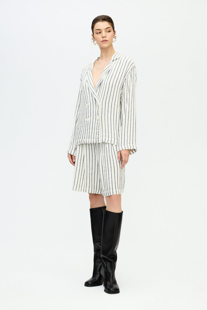 Striped Textured Jacket