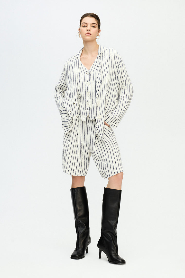 Striped Textured Jacket
