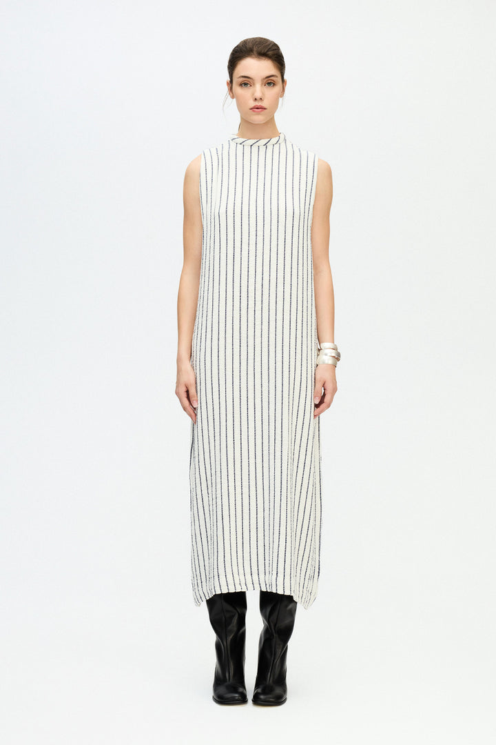 Striped Textured Dress