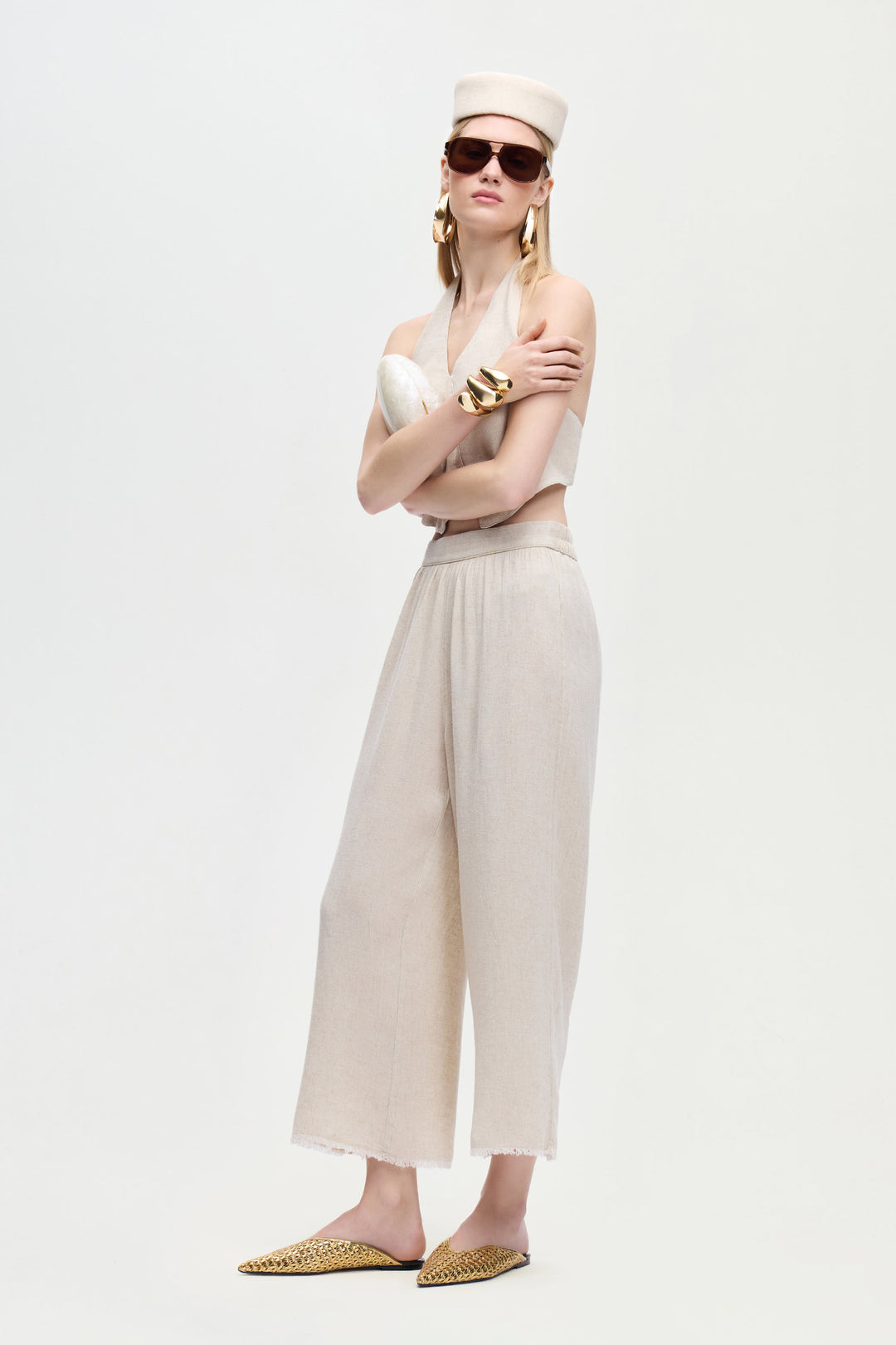 IKIJI Cotton CANVAS Pants - Beige | ANDJOY