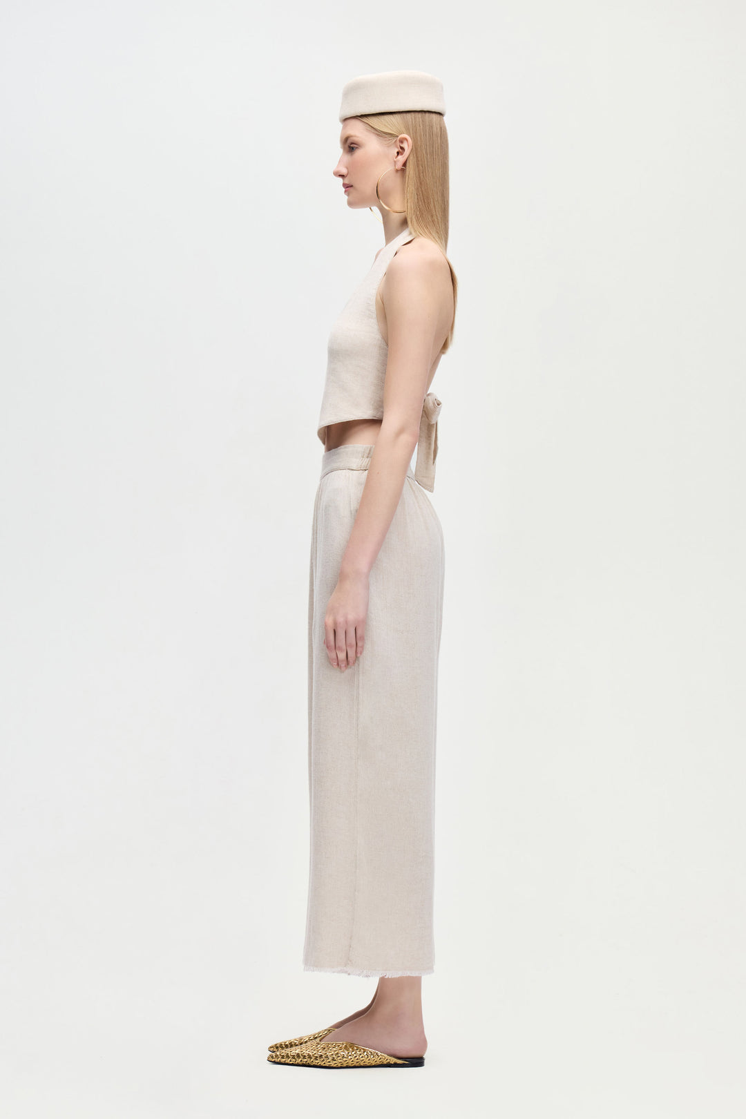 Linen Natural  Waistcoat