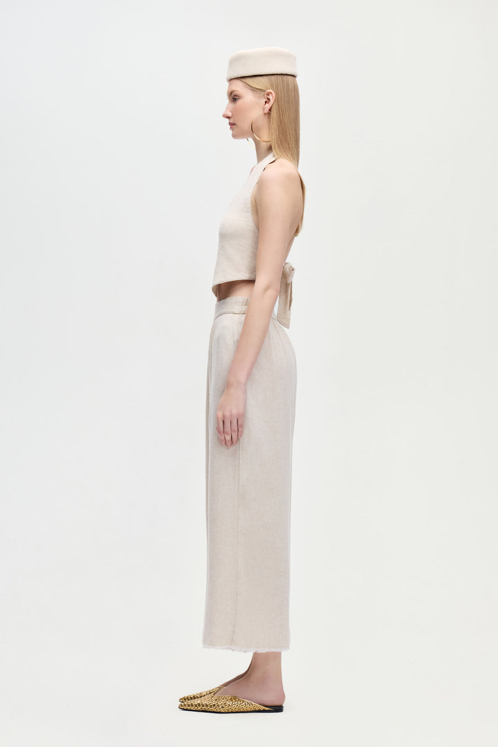 Linen Natural  Waistcoat