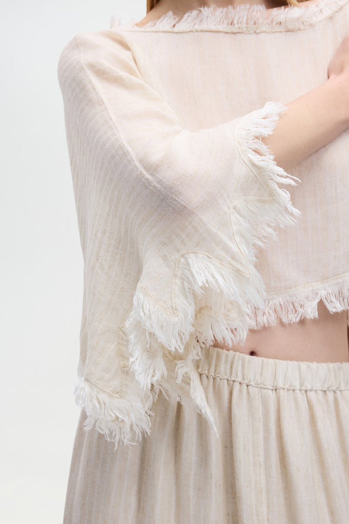 Natural Crop Blouse