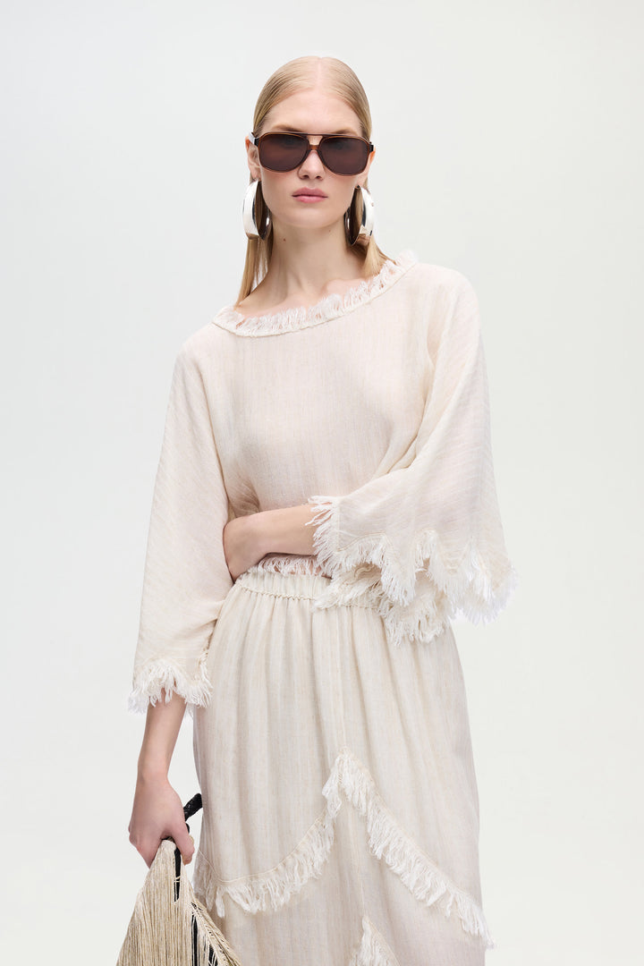 Natural Asymmetric Skirt