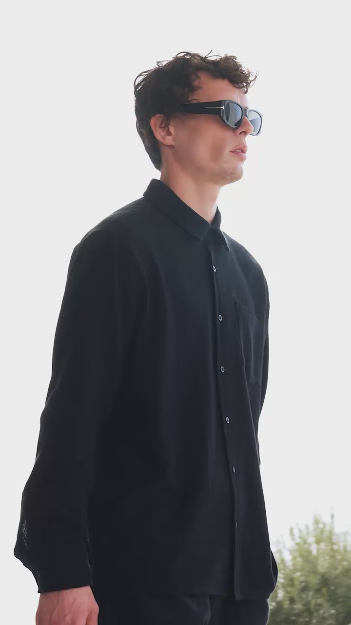 Men's Cotton Black Shorts