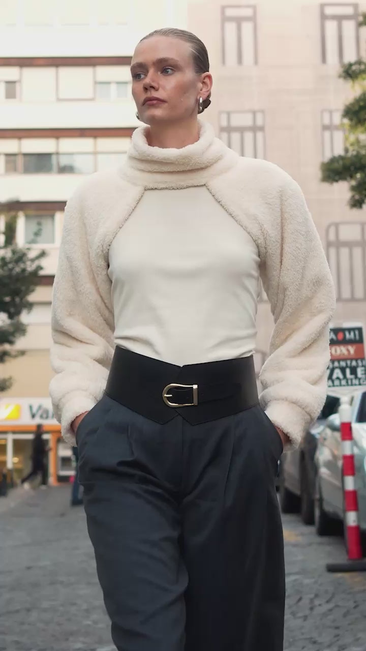 Sherpa Bolero Blouse