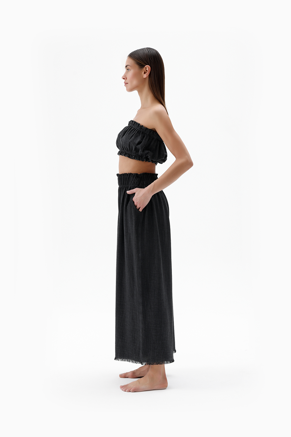 Black Bandeau Top